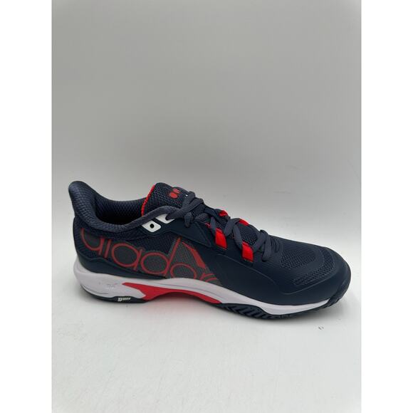 Diadora Trofeo 2 AG PKL NEW Men's Athletic Shoe Blue/Red/White US Size 8 - Picture 4 of 10